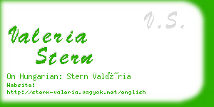 valeria stern business card